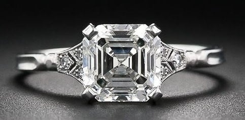 Art Deco engagement ring