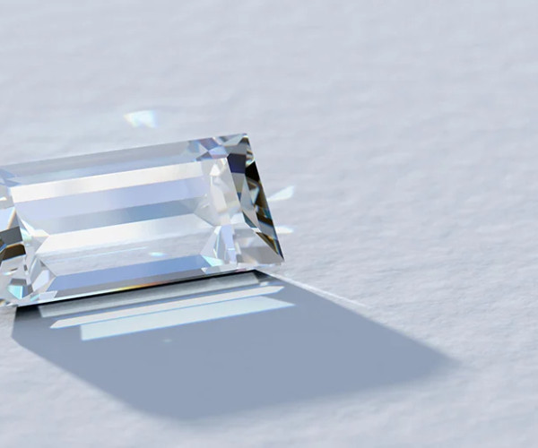 Baguette cut diamond