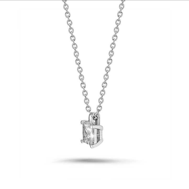 0.30 ct Princess Cut Solitaire Diamond Necklace - 3000651011 / ZEN Diamond  - US