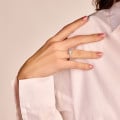 3.00 carat solitaire ring in red gold with side diamonds