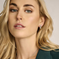 1.00 carat diamond earrings in yellow gold