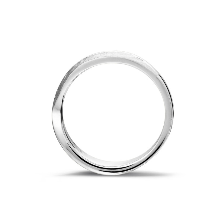 Diamond design eternity ring in platinum with small diamonds