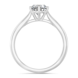 Engagement - 3.00 carat solitaire diamond ring in platinum
