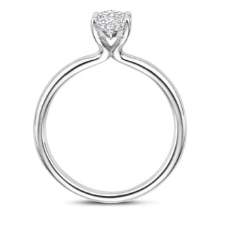 Engagement - 1.00Ct solitaire ring in white gold with Marquise diamond