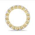 3.40 carat diamond eternity ring in yellow gold