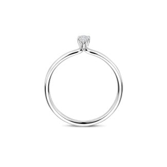 New Arrivals - 0.15 carat solitaire ring with a Marquise cut diamond in white gold