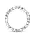 1.75 carat full-set eternity ring with marquise cut diamonds in white gold