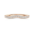 0.46 carat full-set eternity ring in red gold - matches with specific rings from the BAUNAT Iconic collection