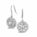 0.50 carat diamond earrings in platinum
