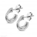 0.20 carat diamond design earrings in platinum