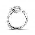 0.55 carat diamond design ring in platinum