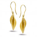 0.45 carat diamond design earrings in yellow gold