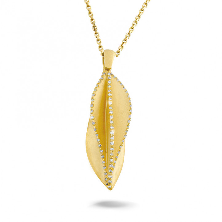 0.25 carat diamond design pendant in yellow gold
