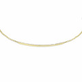 0.30 carat fine diamond necklace in yellow gold