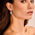 0.50 carat diamond earrings in white gold