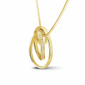 0.65 carat diamond design pendant in yellow gold