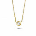 0.50 carat diamond satellite pendant in yellow gold