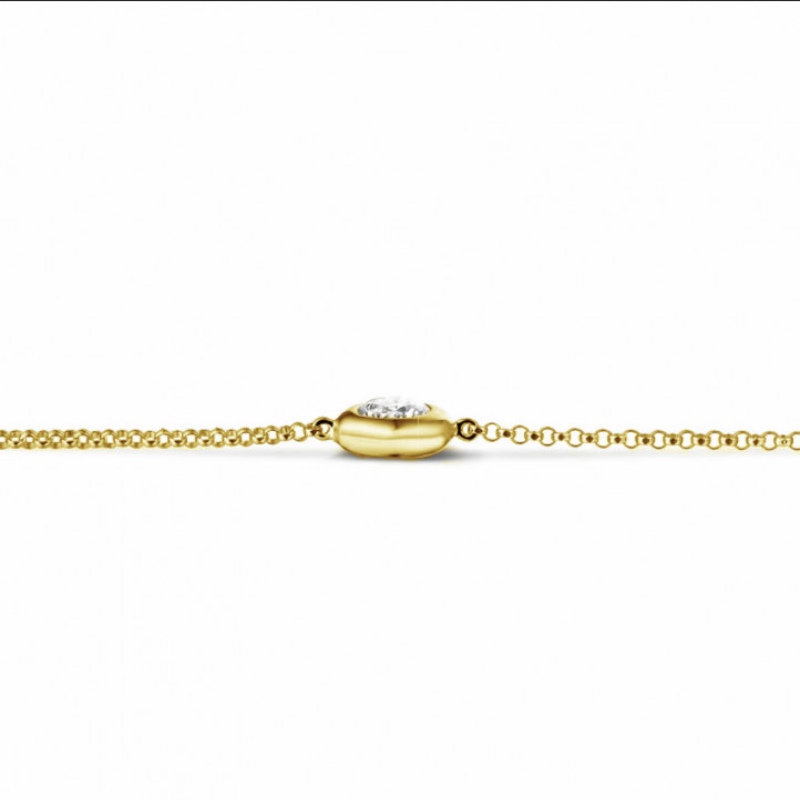 0.50 carat diamond satellite bracelet in yellow gold