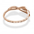 3.32 carat diamond design bracelet in red gold