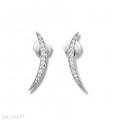 0.36 carat diamond design earrings in white gold