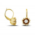 0.50 carat diamond design earrings in yellow gold