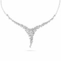 5.90 carat diamond necklace in white gold