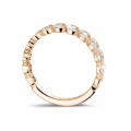 0.70 carat diamond stackable alliance in red gold