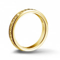 0.68 carat eternity ring (full set) in yellow gold with yellow diamonds