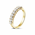 0.54 carat diamond eternity ring in yellow gold