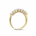 0.70 carat diamond eternity ring in yellow gold