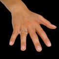 0.26 carat diamond design ring in red gold