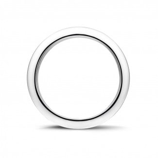 Wedding - 0.68 carat eternity ring (full set) in white gold with black diamonds