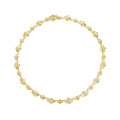 0.45 carat diamond design floral necklace in yellow gold