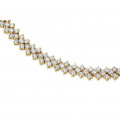 19.50 Ct necklace in yellow gold with fishtail design