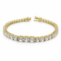 7.40 carat diamond gradient bracelet in yellow gold
