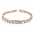 7.40 carat diamond gradient bracelet in red gold