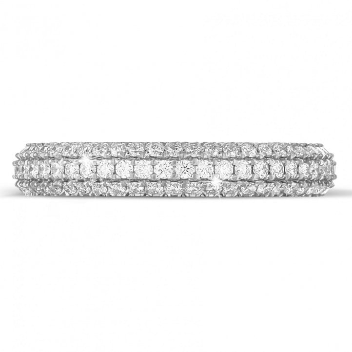 0.85 carat diamond eternity ring (full set) in platinum