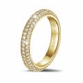 0.85 carat diamond eternity ring (full set) in yellow gold