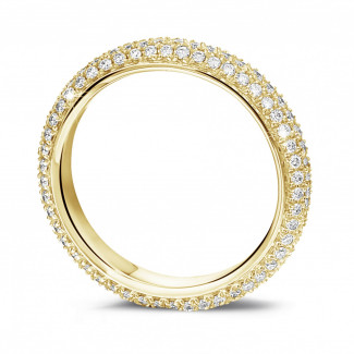 Rings - 0.85 carat diamond eternity ring (full set) in yellow gold