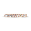 0.55 carat eternity ring (full set) in red gold with round diamonds
