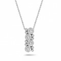 1.20 carat diamond necklace in white gold