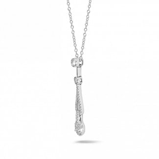 Wedding jewellery - 0.50 carat diamond necklace in white gold