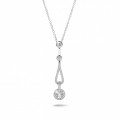 0.50 carat diamond necklace in platinum