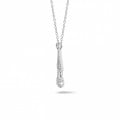 0.45 carat diamond necklace in white gold