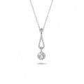 0.45 carat diamond necklace in platinum
