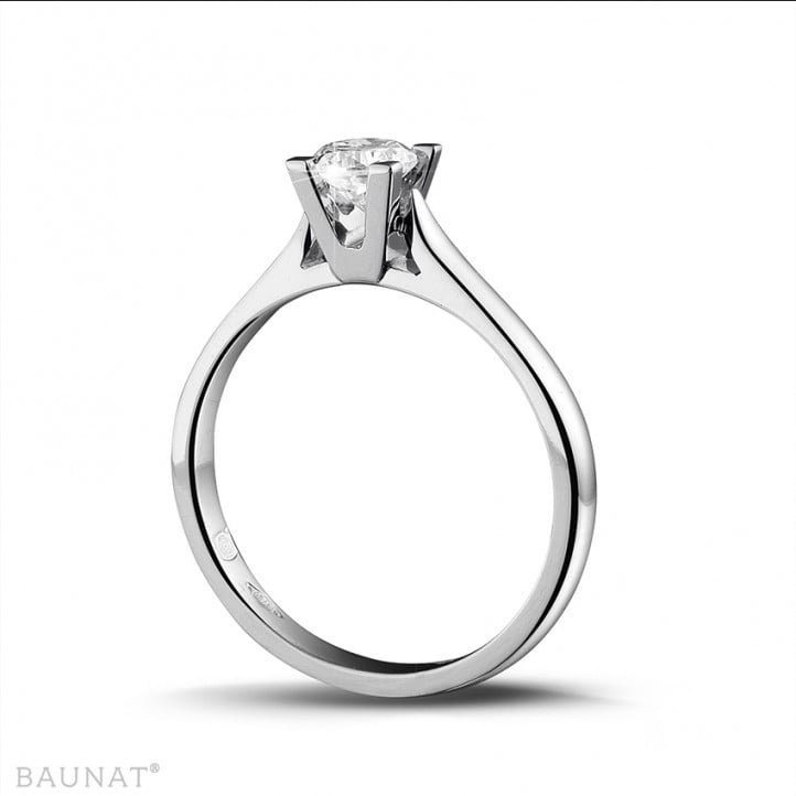 0.30 carat solitaire diamond ring in white gold