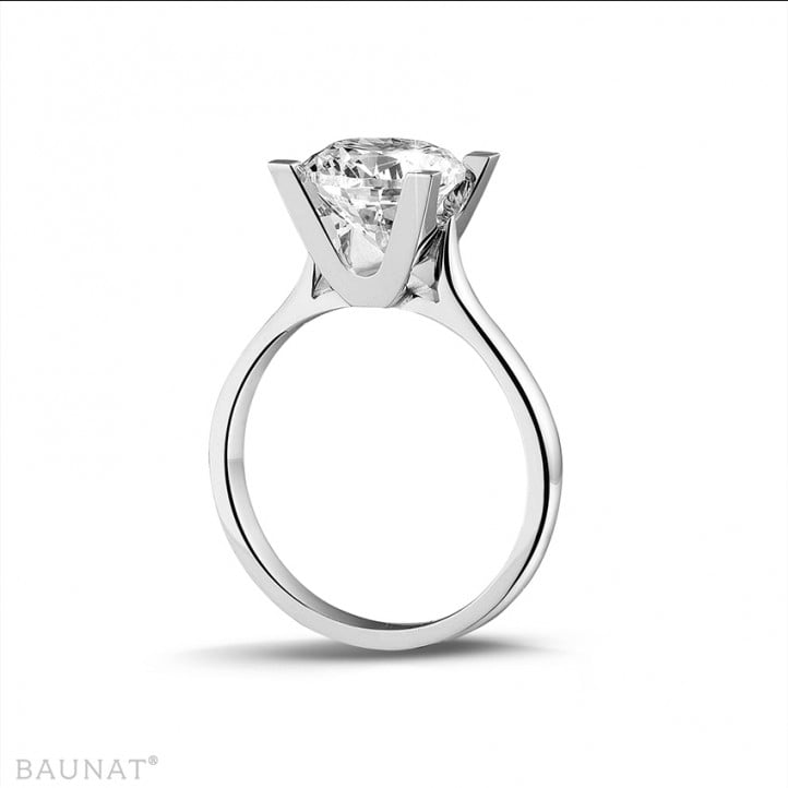 2.50 carat solitaire diamond ring in white gold