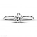 0.50 carat solitaire diamond design ring in platinum with eight prongs