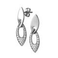 0.27 carat fine diamond earrings in white gold