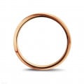 Wedding ring with a domed surface of 5.00 mm in red gold
